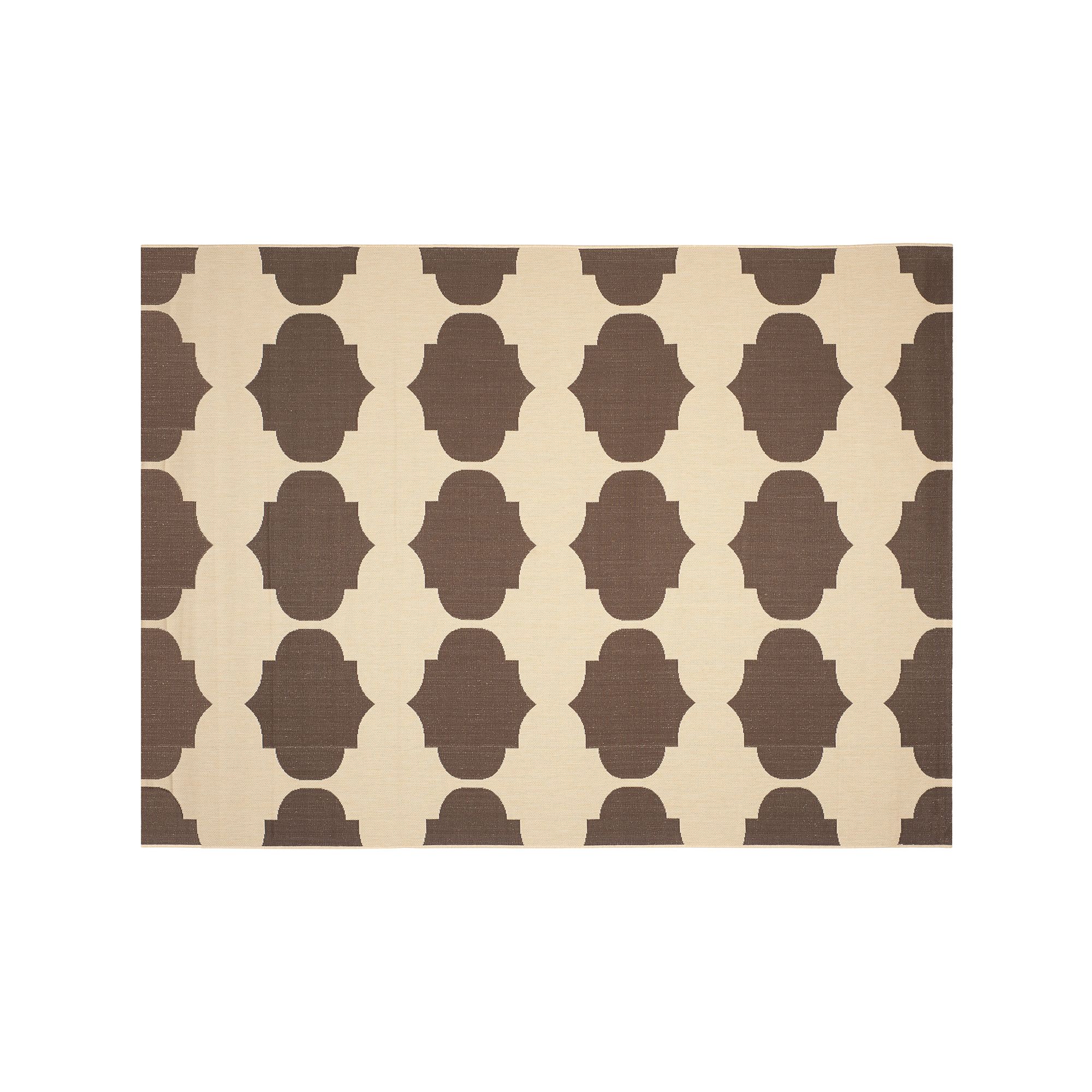 Safavieh Courtyard Jasmine Quatrefoil Indoor Outdoor Rug, Beige Brown