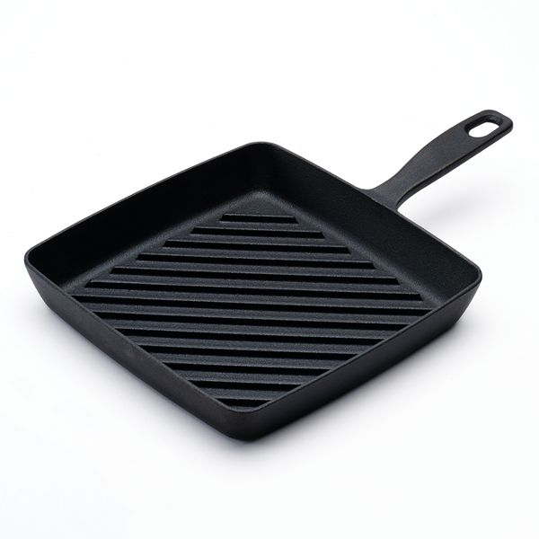 Steak Pan Cast Iron Square Grill Pan Pre seasoned Skillet - Temu