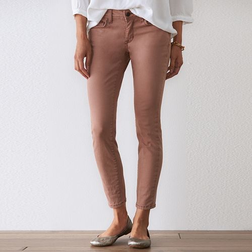 Petite SONOMA Goods for Life™ Sateen Skinny Pants