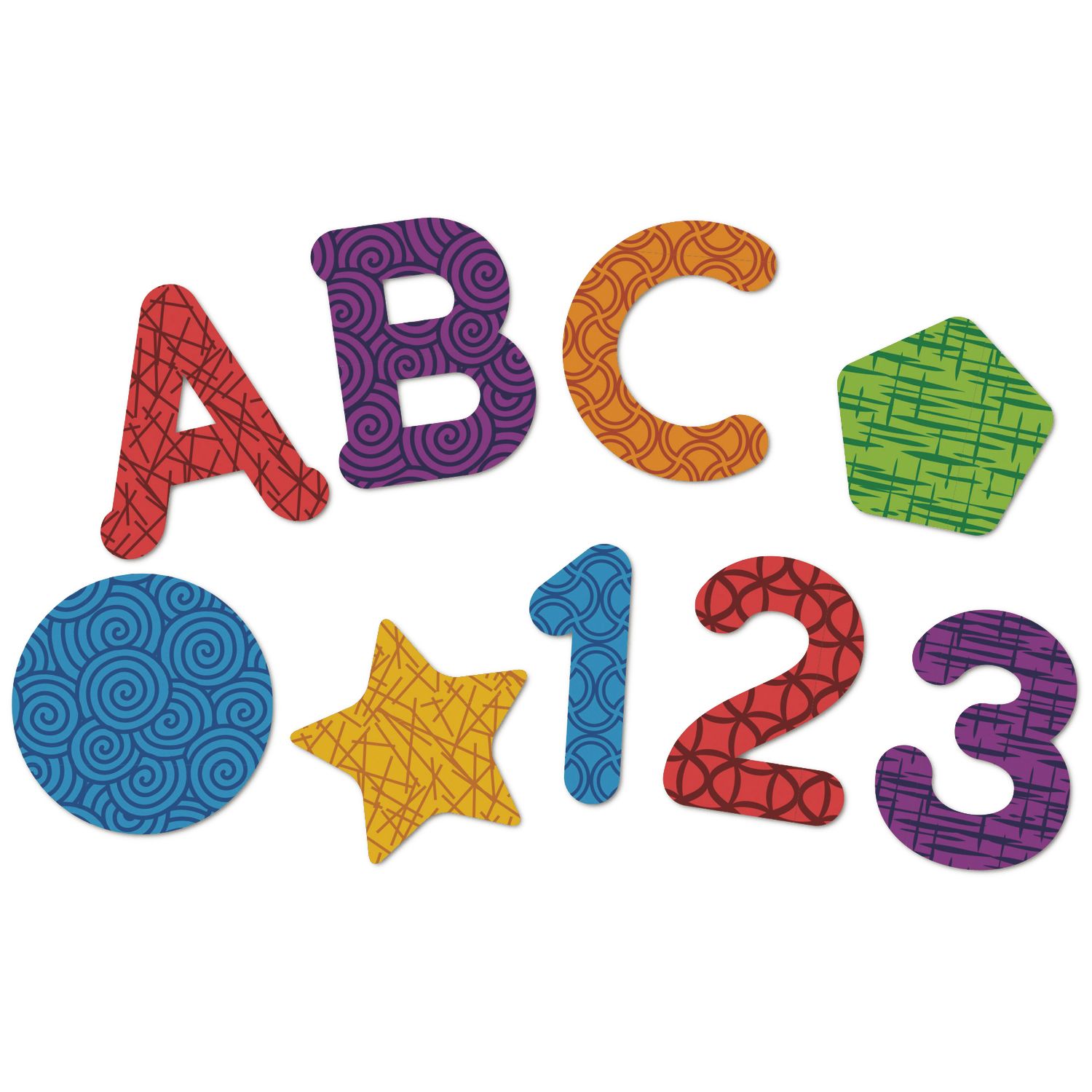 magnetic letters numbers and shapes