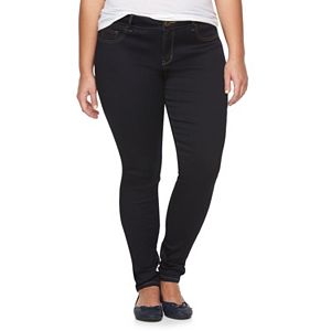 Juniors' Plus Size SO® Embroidered Denim Jeggings