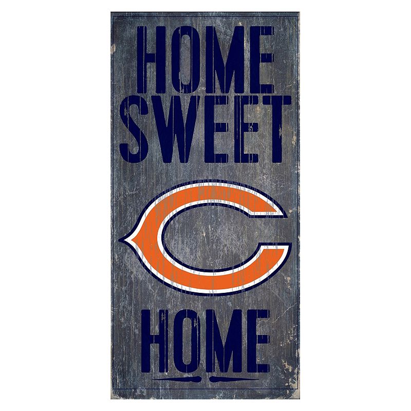 63997467 Chicago Bears Home Sweet Home Sign, Multicolor sku 63997467