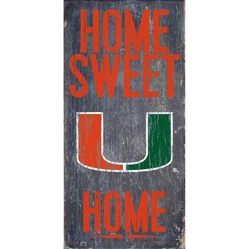 Miami Hurricanes Sweet Home Wall Art