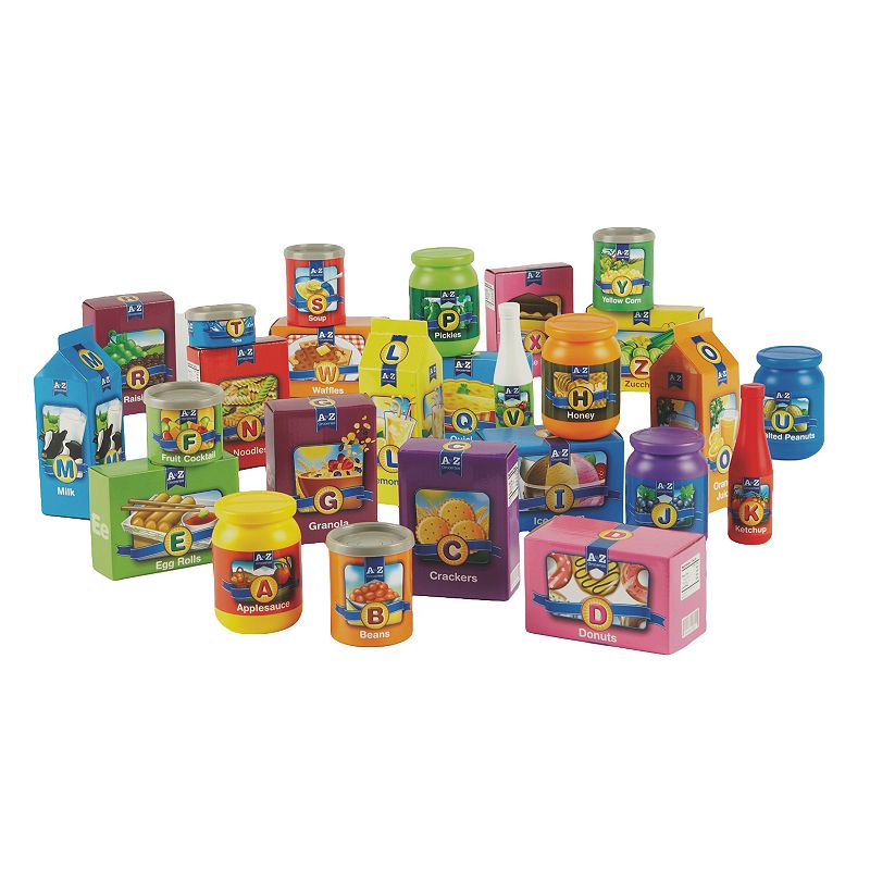 Learning Resources A to Z Alphabet Groceries, Multicolor