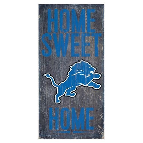 Detroit Lions Home Sweet Home Sign