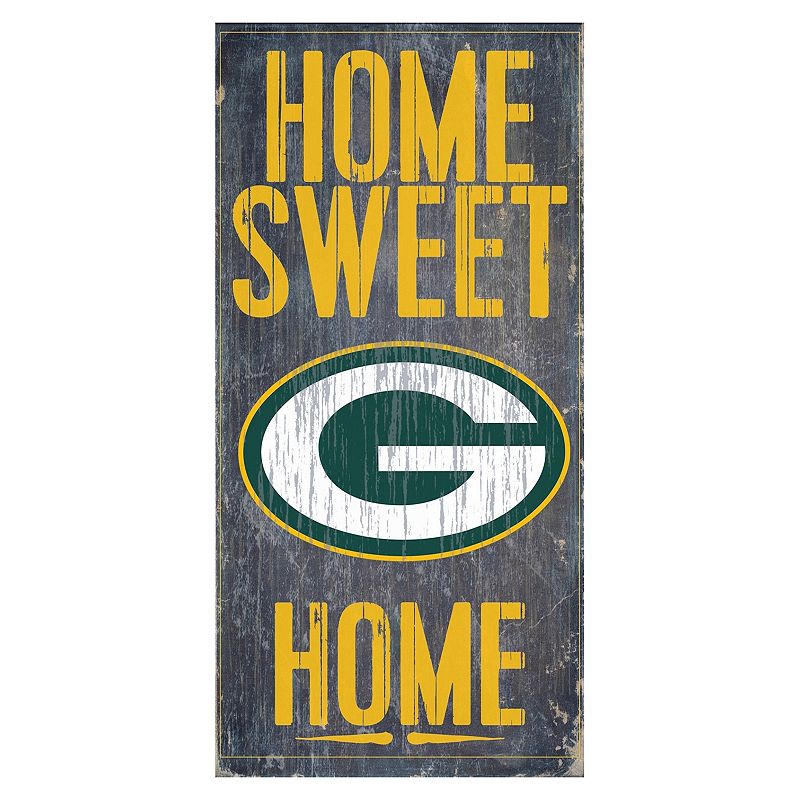 63997518 Green Bay Packers Home Sweet Home Sign, Multicolor sku 63997518