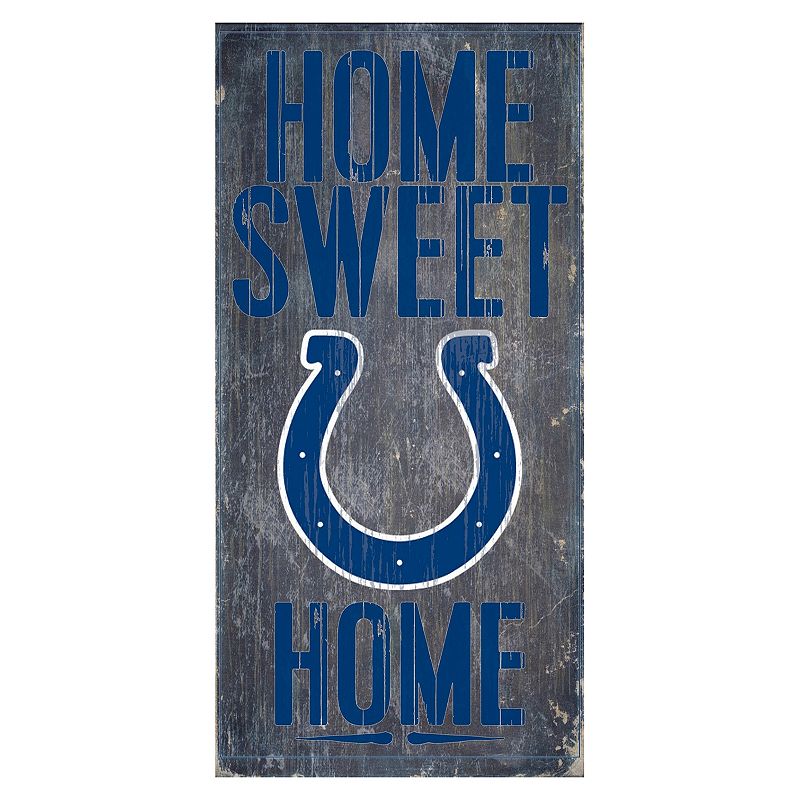 Indianapolis Colts Home Sweet Home Sign, Multicolor