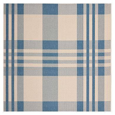 Safavieh Courtyard Tartan Plaid Indoor Outdoor Rug