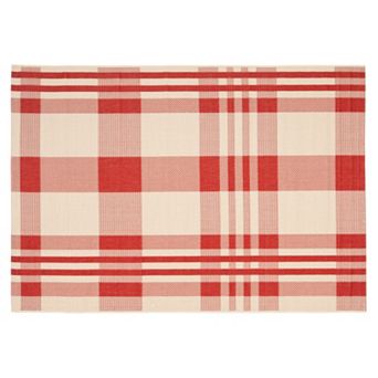 Safavieh Courtyard Tartan Plaid Indoor Outdoor Rug