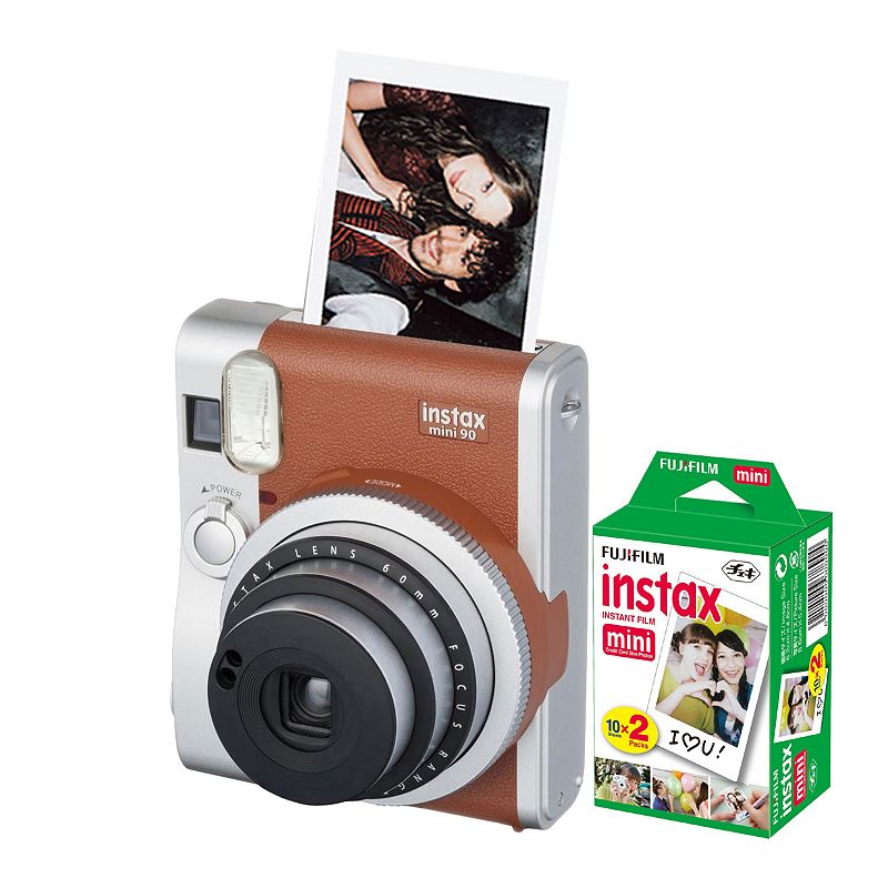 UPC 074101029536 product image for Fujifilm Instax Mini 90 Neo Classic Instant Camera Bundle, Brown | upcitemdb.com