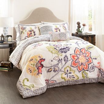 Lush Decor Aster 5 pc Quilted Bed Set