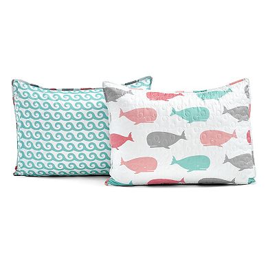 Lush Decor Whale Quilt Set