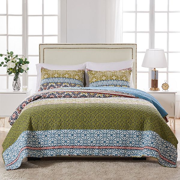 Greenland Marley Multi Colored Quilt Set 