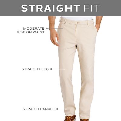 Izod men's performance stretch straight fit flat front chino pant online