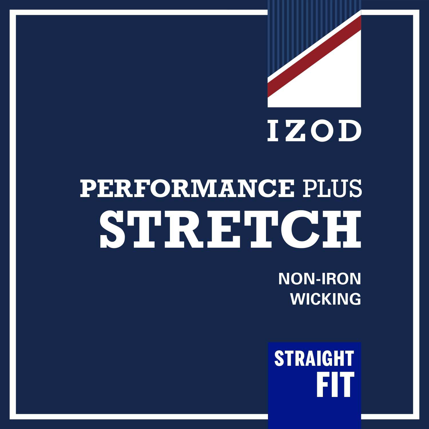 Izod Herren Chino Hose – Stretch Straight Fit Mit Flacher Vorderseite, Bequemer Bund, Auslaufmodell