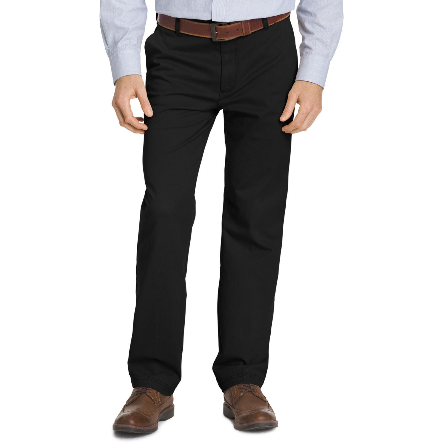 izod men's american chino flat front straight fit pant