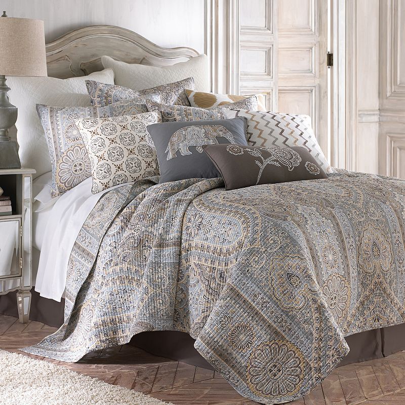 51166797 Levtex Home Casablanca Quilt Set, Brown, Full/Quee sku 51166797