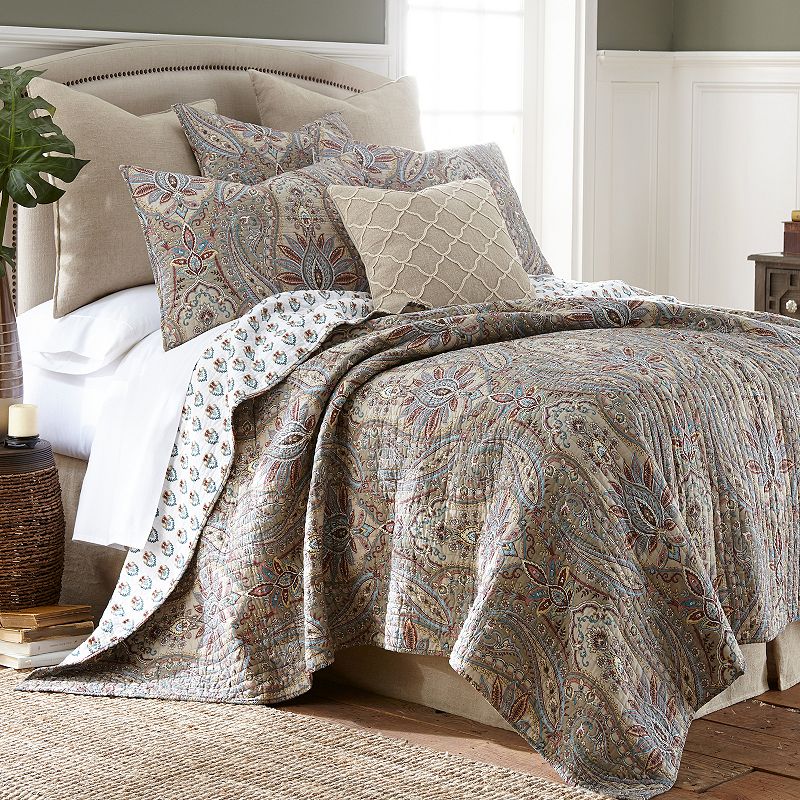 77520735 Levtex Home Kasey Quilt Set, Brown, Full/Queen sku 77520735