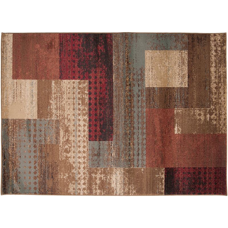 Decor 140 Kazuno Geometric Rug, Brown, 8Ft Rnd