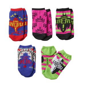 Disney's Descendants Girls 4-6x 5-pk. Pattern No-Show Socks
