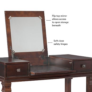 Linon Angela Vanity 2-piece Set