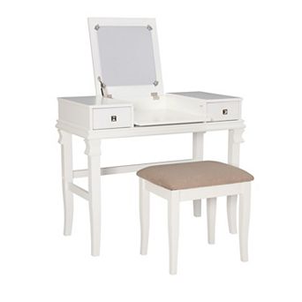 Linon Angela Vanity 2 pc Set