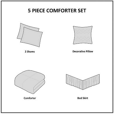 Madison Park Isabella 5-piece Bed Set