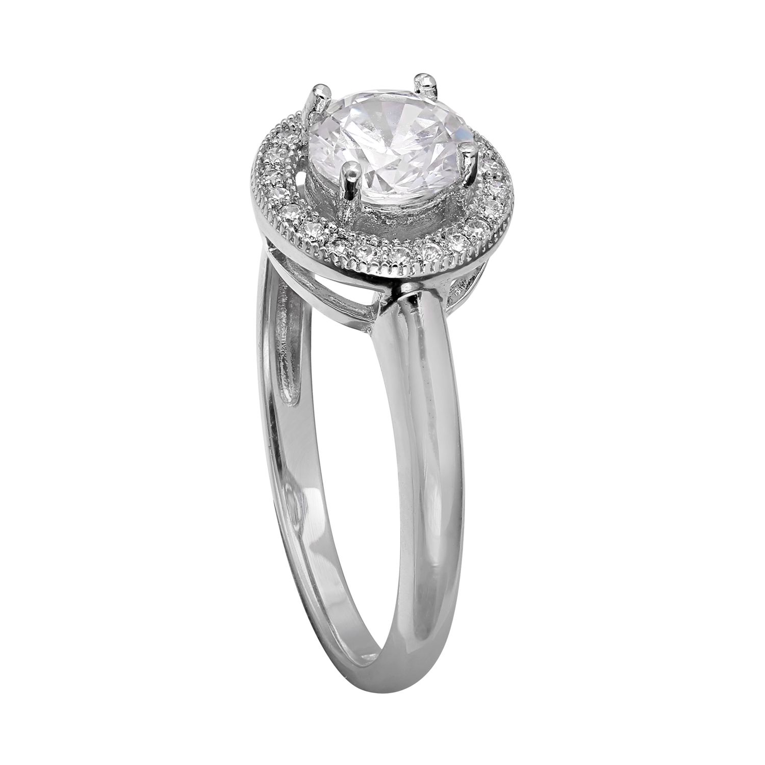 Irish Claddagh Promise Ring Sterling Silver Simulated Peridot Heart AND