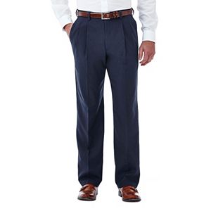Men's Haggar Cool 18 Stretch Pleated-Front Pants