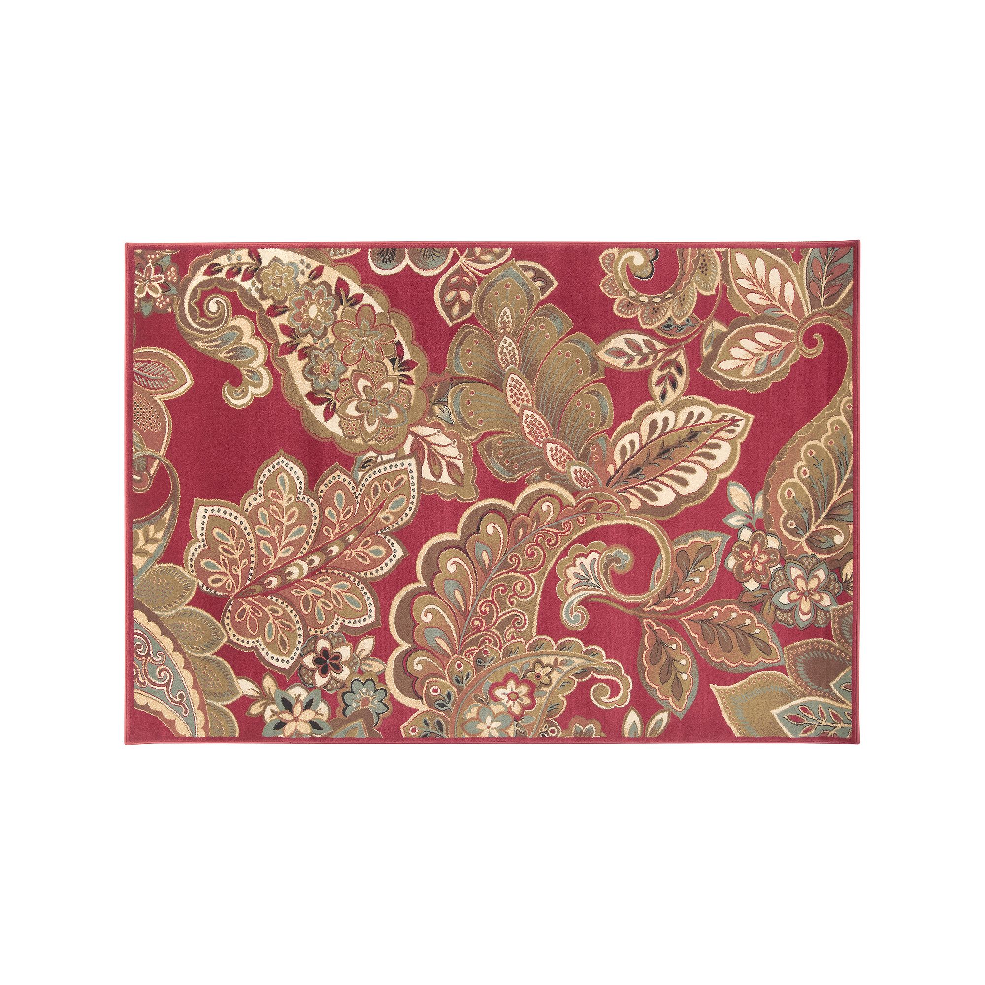 Decor 140 Cerastium Floral & Paisley Rug, Red