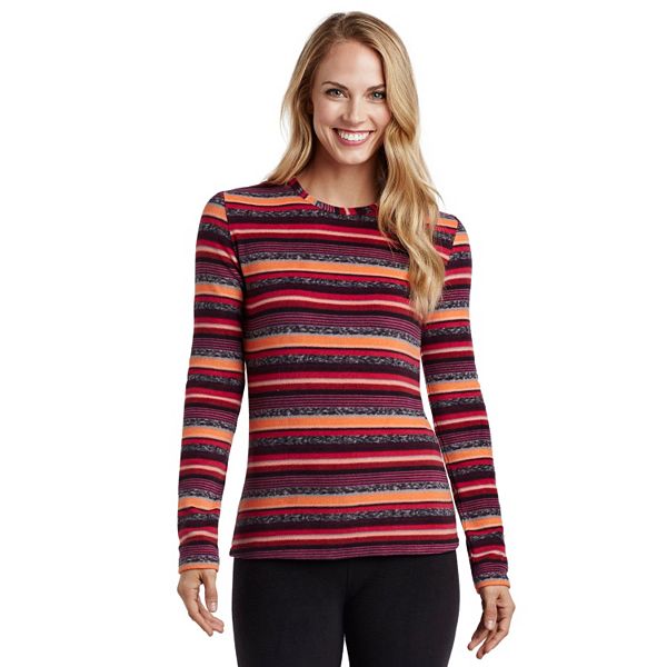 Women's Cuddl Duds Fleecewear with Stretch Crewneck Top