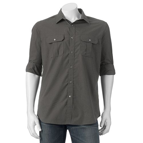 Men's Apt. 9 Modern-Fit Roll-Tab Button-Down Shirt