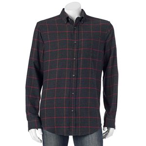 Big & Tall Croft & Barrow® Classic-Fit Plaid Flannel Button-Down Shirt