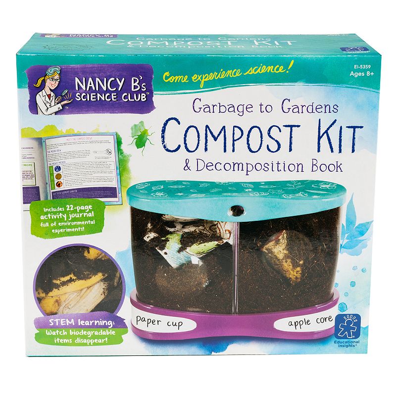 Educational Insights Nancy Bs Science Club Compost Kit & Decomposition Boo