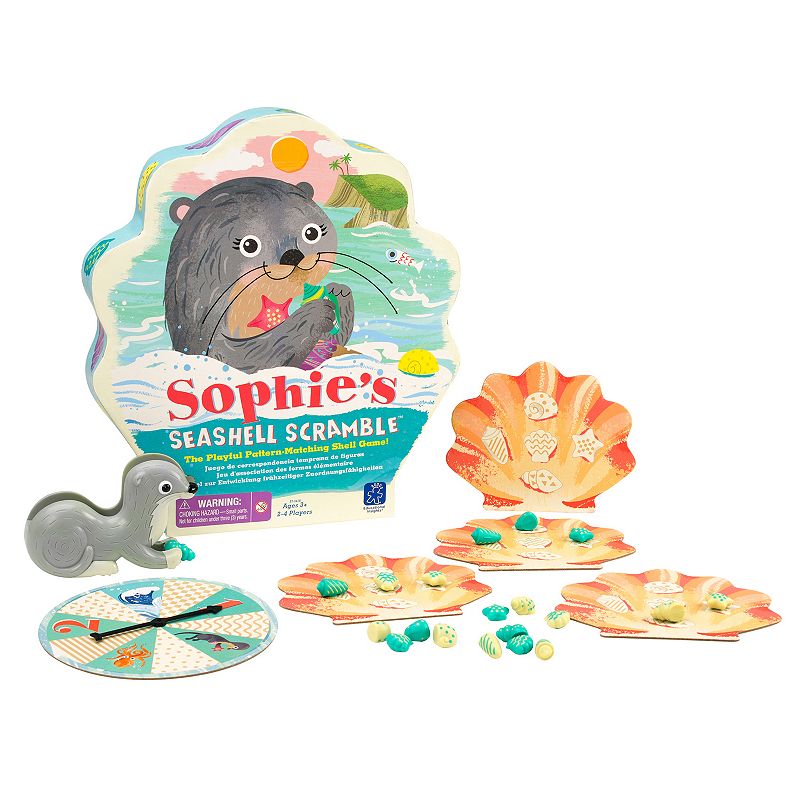 Educational Insights Sophies Seashell Scramble Game, Multicolor