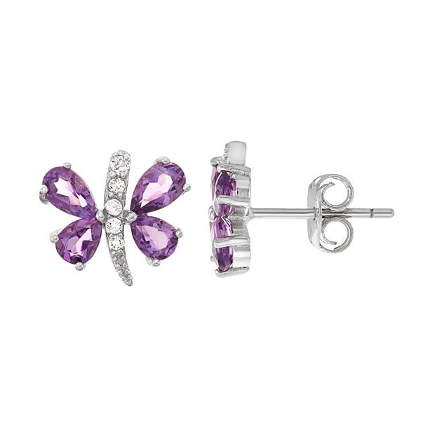 Kohls 2024 amethyst earrings