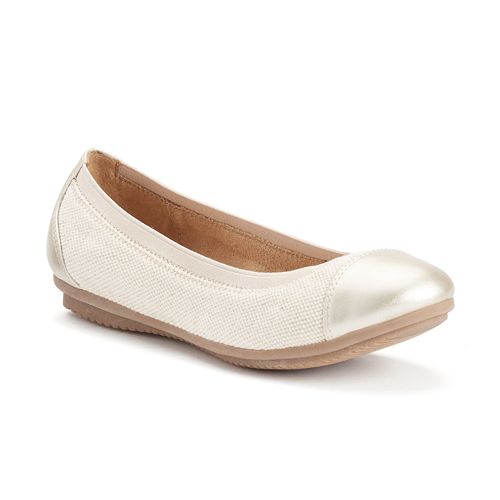 Croft & Barrow® Women's Ortholite Cap-Toe Ballet Flats