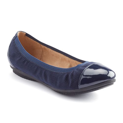 Croft & Barrow® Women's Ortholite Cap-Toe Ballet Flats