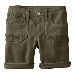 Girls Plus Size Mudd® Crochet Pocket Shorts