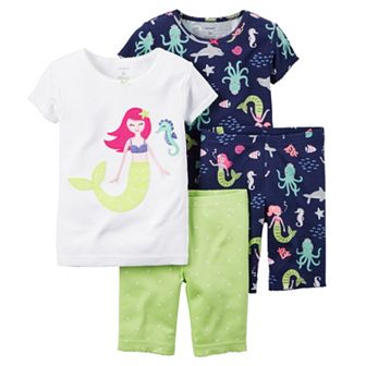 Baby Girl Carter's Print & Applique Pajama Set