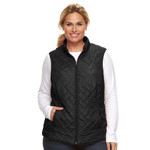 Plus Size Croft & Barrow® Classic Quilted Vest