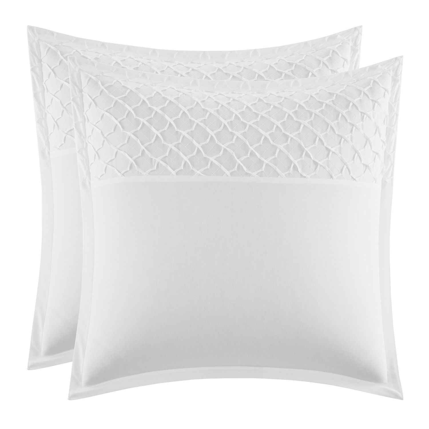 White Euro Pillow Pillow Shams 