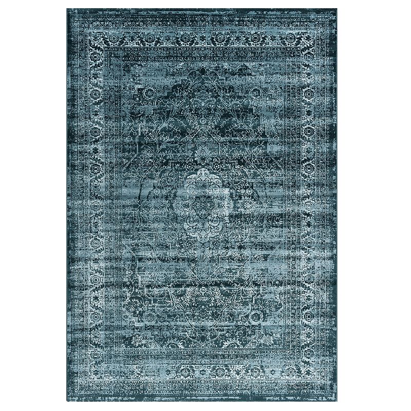 KHL Rugs Ariel Rug, Blue, 6.5X9.5 Ft