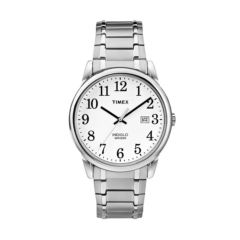 Timex® Men's Easy Reader Expansion Watch, Size: Medium, Silver Tone