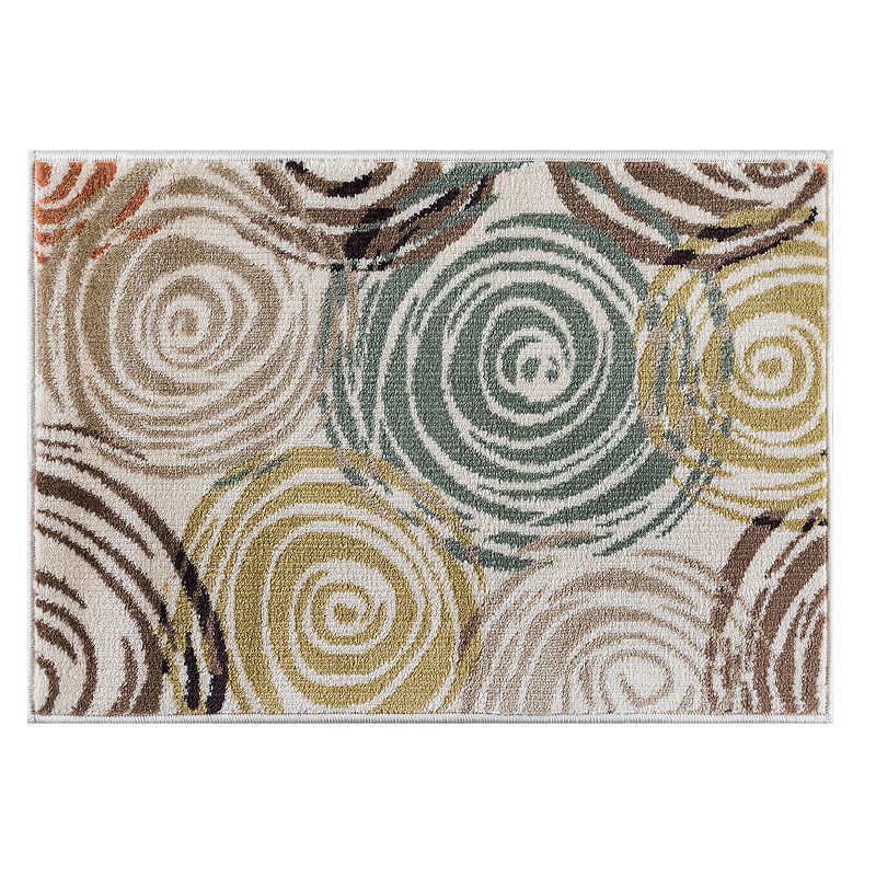 KHL Rugs Joelle Abstract Rug, Beige, 5X7 Ft