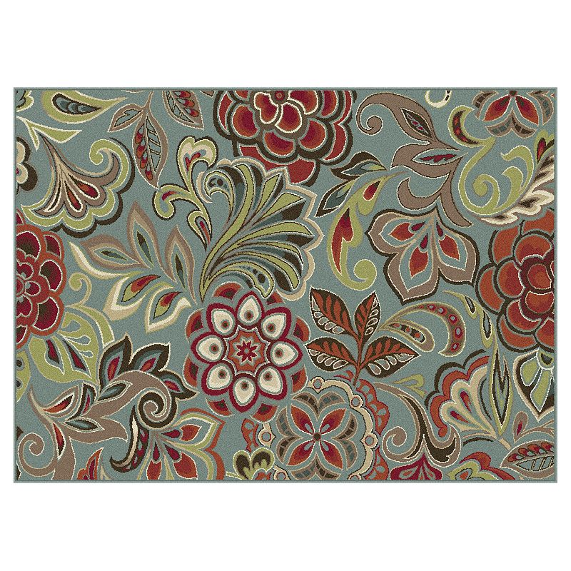 KHL Rugs Dilek Abstract Rug, Green, 5X7 Ft