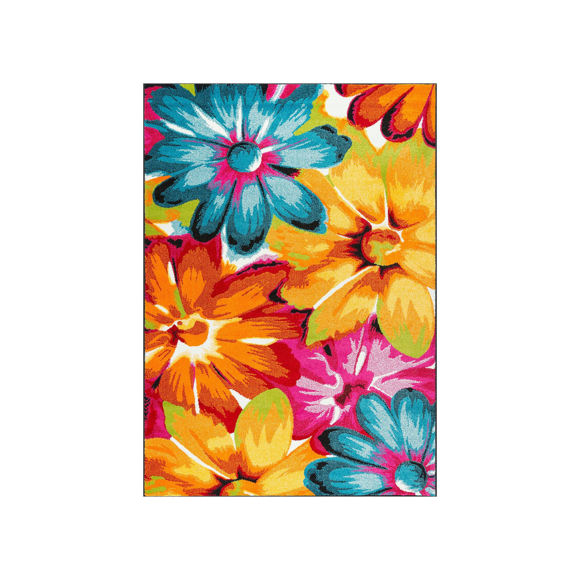 KHL Rugs Symphony Zinnia Floral Rug, Multi