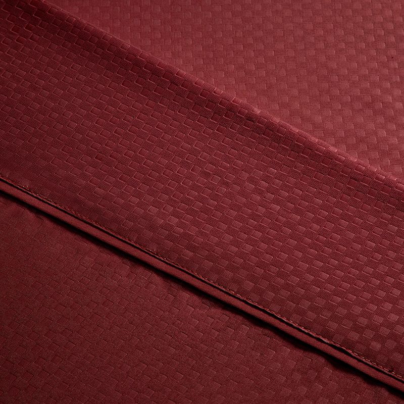 60972398 Portsmouth Home Embossed Sheet Set, Dark Red, King sku 60972398