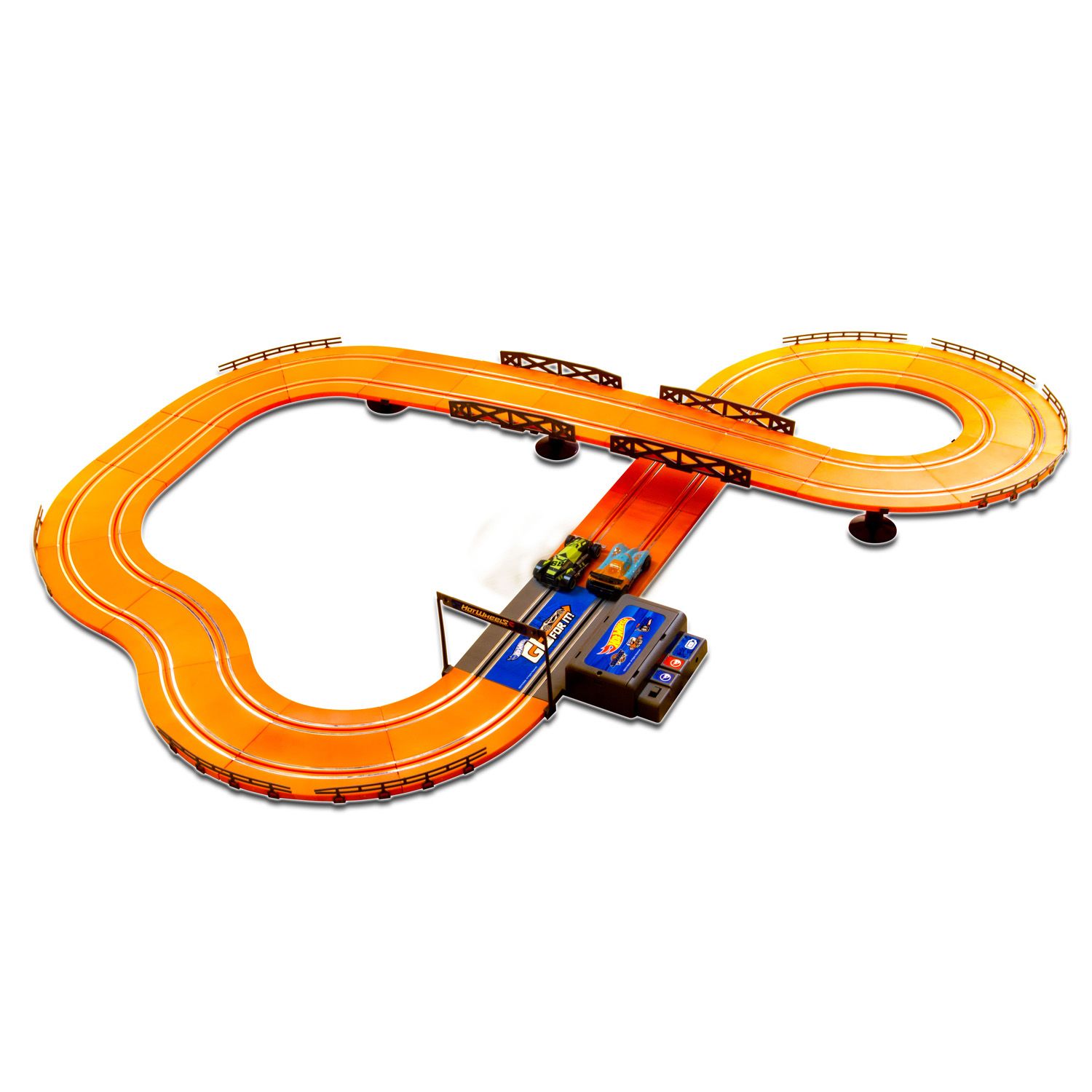 hot wheels slot car track set assembly