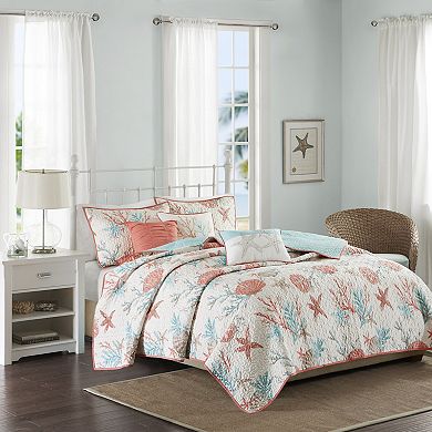 Madison Park Pacific Grove 6-piece Quilt Set with Shams and Decorative Pillows